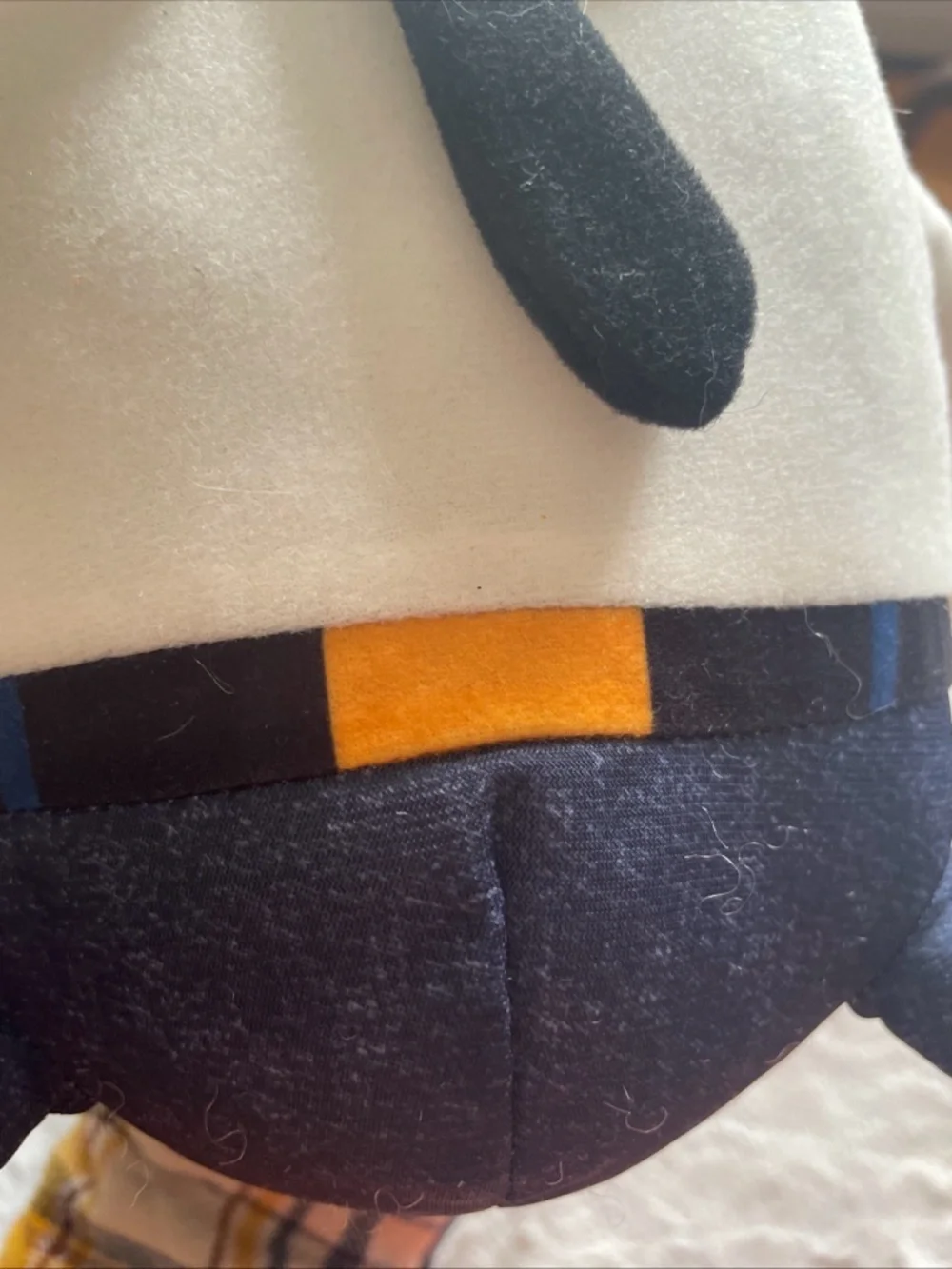 Plush Character Toy - Cream & Navy Soft Figure Humpty Dumpty